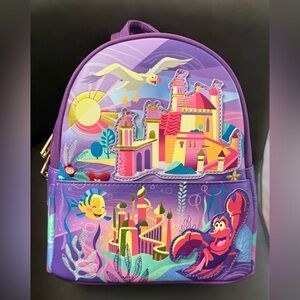 Loungefly NWT Disney Princess Ariel castle mini Backpack - hard tag